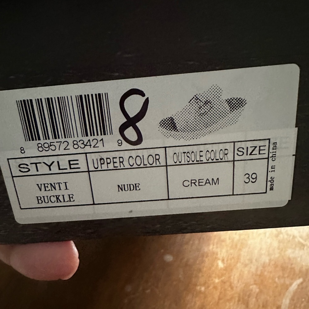 Venti Buckle Nude ShoesBnwt